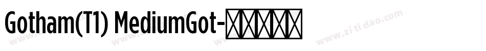 Gotham(T1) MediumGot字体转换